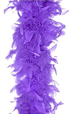 event-kauf Boa Federboa Feder-Schal Party Karneval Kostüm 180 cm lang (Flieder)
