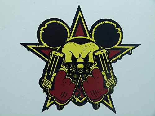 cut-it folientechnik & design MG044 / Aufkleber 10x9,5cm Bad Mickey Guns OEM Sticker Bomb JDM Racing Airride Tuning