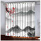 ZYWGG Rideaux Occultant À Œillets Style Chinois Motif Paysage 2 Rideau Isolant Thermique Rideaux À Oeillets Design Moderne Rideaux De Chambre Adulte Décoratif 280 * 250Cm