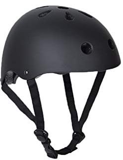 YOUCAI Kinderhelm Sporthelm Unisex Herren Damen Fahrradhelm Skaterhelm Schutzausrüstung Schwarz S