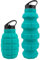 Bouteille de sport 580 ml étanche et sans BPA, Bouteille de sport portable respectueuse de l'environnement, Couvercle à rabat avec buse d'aspiration, Ouverture à un bouton,Réutilisable (bleu)