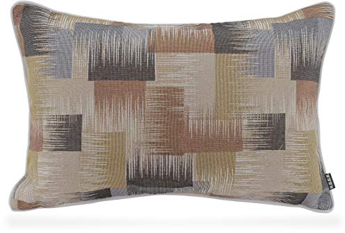 H.O.C.K. Monti Kissen inkl. Füllung Zierkissen Dekokissen mit Keder 50x50cm Multi (60x40cm, Multi beige)