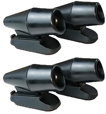 Hsthe Sea 4 Stück Hirschpfeife Warnung, Wildlife Alarm Ultraschallpfeife für Autos, Motorräder, Schwarz Ultraschall Hirschwarnung, selbstklebend