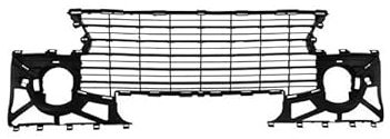Repiauto - Grille de pare-choc avant centrale noire compatible avec Peugeot 307 phase 2 2005-2009