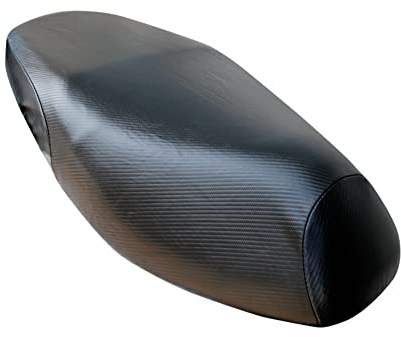 PU Leder Motorrad Sitzbezug,MoreChioce Wasserdichter Motorrad Sitzbankabdeckung Kohlefaser Muster Motorrad Sitzbezüge Universal Moped Sitzbezug Roller Sitzschutz Kissenbezug,XXL