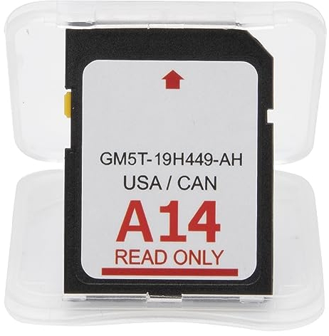 2023 Version A14 Navigations-SD-Karte passend für Lincoln Escape Explorer F150 F250 F350 F450, neueste GPS-Karte, unterstützt USA/Kanada-Karten GM5T-19H449-AH
