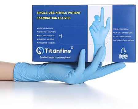 Gedikum 1000 (10x100 Stk) Nitril-Handschuhe, puderfrei, latexfrei, hypoallergen, Lebensmittelhandschuhe, medizinische Einweghandschuh, Gummihandschuhe S, M, L, XL (S)