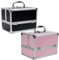 Makeup Vanity Beauty Cosmetic Travel Storage Organiser Box Case with Mirror Black (Black)