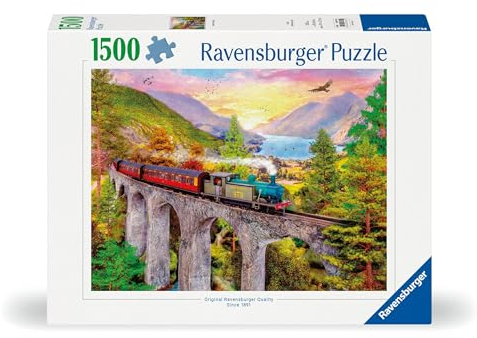 Ravensburger Puzzle 12000795 - Zugfahrt im Herbst - 1500 Teile Puzzle für Erwachsene und Kinder ab 14 Jahren,