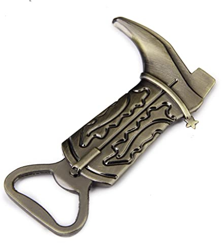 Boot Shape Wine Beer Bottle Cap Opener Wedding Favors Gift Bronze, Boots