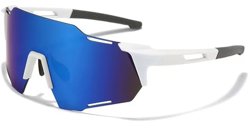 YQBFTC Sport Sonnenbrille Herren und Damen,Fahrradbrille,Schnelle Brille Sonnenbrille,Radbrille Radsportbrillen,Winddicht UV400 Schutzbrille für Outdooraktivitäten Wie Radfahren Laufen Klettern Ski(A)