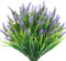 N&T NIETING Lot de 10 plantes artificielles d'extérieur, en plastique, résistantes aux UV, pour l'extérieur, le balcon, le jardin, la décoration de bureau, de balcon, violet