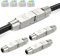 AXFEE 4 x RJ45 Stecker Werkzeuglos für Verlegekabel Cat7 Cat6A, Netzwerkstecker auf Schneidklemme, Lan Stecker für verlegekabel, LSA Vollgeschirmt 10 Gbps, für-Verlegekabel CAT7 Cat6A