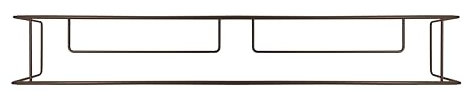 CM Garden - Balconcillo para Macetas, Portamacetas Ventana, Protector de macetas Ventana, Extensible 101-141 cm, Acero Lacado, Marrón Forja | Incluye Tornillería