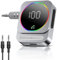 Adattatore Bluetooth Aux per auto, ricevitore Bluetooth 5.3 con Schermo LCD, ricevitore audio Bluetooth con cavo audio AUX 3,5 mm per autoradio, impianto stereo domestico, cuffie cablate