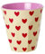 Rice Melamin Becher Medium - Darling Hearts Print - Kinderbecher Campingbecher Campinggeschirr Trinkbecher Melamingeschirr Bruchsicher BPA-frei 250ml