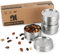 nicelock Fiambrera de acero inoxidable a prueba de fugas (3 unidades), latas pequeñas de acero inoxidable de 200 ml, fiambrera para niños, recipientes para alimentos, adecuado para aperitivos, frutas