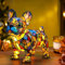 Katzenlampe, Nachtlicht Katze und Hund, Dog Series Art Night Light, LED Katzenlampe Mosaik Terrier Lampe USB, Wohndekor füt Schlafzimmerbeleuchtung für Katzen & Hundeliebhaber (Französische Bulldogge)