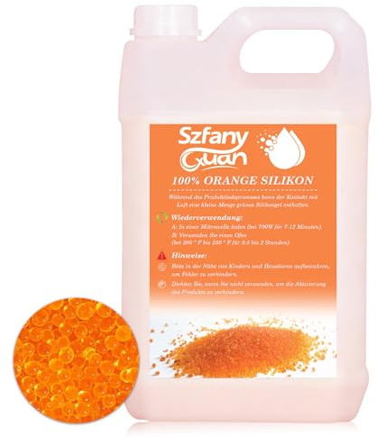 Silica Gel Trockenmittel 0.9kg(2LBS) wiederverwendbar mit Farbindikator für Lagerung von Elektronik Werkzeug 3D-Druck Filament gegen Feuchtigkeit Schimmel Rost