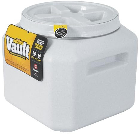 Gamma2 Vittles Vault Hundefutter-Aufbewahrungsbehälter mit luftdichtem Deckel, hält bis zu 11,3–13,6 kg Trockenfutter, Katzenfutter und Vogelfutter, BPA-frei