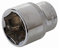 Silverline Tools 677277 Vaso métrico de 1/2 - 23 mm, Gris, 22 mm