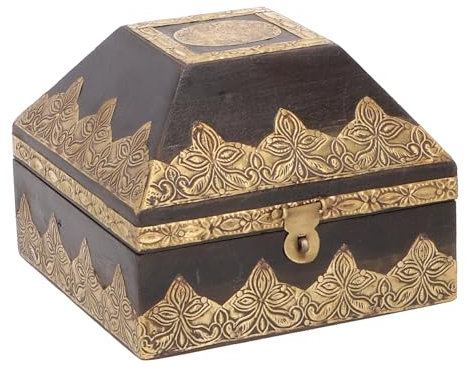 Rustikale kleine Schatztruhe, Holzschachtel, Schmuck Dose - Modell 13 / Dosen, Boxen & Schatullen