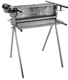 Schneider Grillgeräte 66/2 fach für Hähnchen, Rollbraten oder als Spießgrill silber/edelstahl 16d