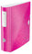 Leitz Qualitäts-Ordner 180° Active WOW, 5er Pack, A4, Breit, Abgerundeter Rücken, 8,2 cm breit, Gummibandverschluss, Leichtes Polyfoam, Plastik-Ordner, WOW Serie, Pink, 11060023