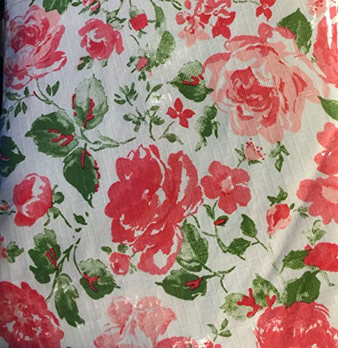 Laura Ashley Peva Tablecloth with Flannel Back 60 x 104 Oblong, Ramona