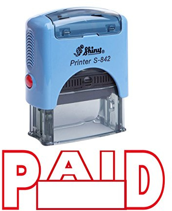 Printtoo Paid Self Inking Rubber Stamp Custom Shiny Office Stationary Stamp