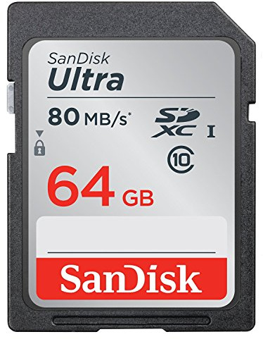 SANDISK 139768 ULTRA SDXC 64GB 80 MB/s Class 10 UH