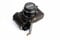 SundayZaZa Bottom Opening Version Protective Genuine Real Leather Half Camera Case Bag Cover with Tripod Design for Olympus Pen-F Camera with Genuine Real Leather Hand Strap Black