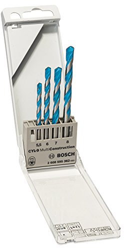 Bosch 2608595362 4 PCE Cyl-9 Multi Purpose Drill Bit 5.5-6-7-8