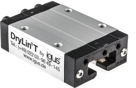 Igus drylin T Linearführung Schlitten, 74 mm x 47 mm, 4 kN