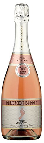 Barefoot Bubbly Pink Moscato Sparkling Wine 75cl Bottle x 3 Pack