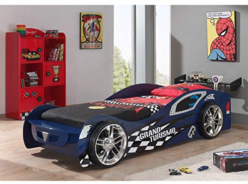 'Autobett sccogtb02 Fun Kombination Grand Turismo Blau Low Kabinett rot MDF 240 x 110 x 133 cm