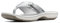 Clarks Women's Breeze Sea Flip Flop, New Silver Synthetic, 6.5 UK