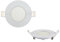 Flach dünn Slim Rund LED Panel Slim Flach Unterputz Einbauleuchte Einbaulampe Deckenleuchte Deckenlampe Lampe Rund Ø 90mm 3w Warmweiss inkl. Trafo