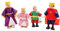 Bigjigs Spielzeug Holzkönigsfamilie Puppen - Holzpuppenhaus Figuren, Spielset