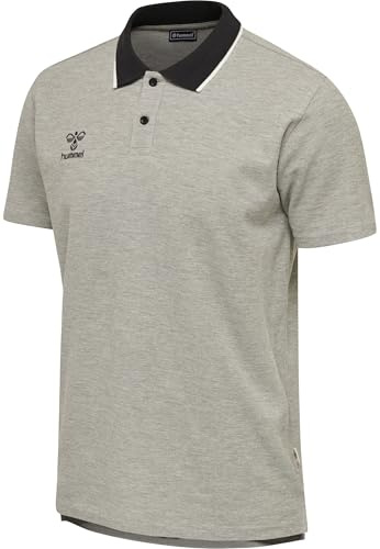 hummel Move Poloshirt grauschwarzweiss, M Unisex