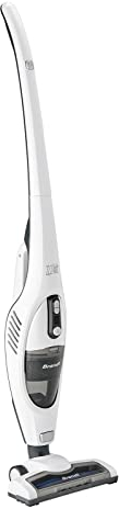 Brandt ASB11W - aspirateur - capacité du bac : 0,5L - Niveau sonore: 65 DB en Vitesse 1/71 DB en Vitesse 2 - Accessoires : suceur, Brosse Meuble, Socle Chargement avec Rangement intégré - 22,2V- Blanc