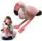 EcoBuddiez - Flamingo von Deluxebase. Großes 32cm weiches Plüschtier aus recycelten Plastikflaschen. Umweltfreundliches kuscheliges Geschenk für Kinder und süß Stofftier für Kleinkinder.