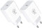 YYQ Adaptador de corriente USB - C Cargador PD de 20 W Cargador Power Delivery 3.0, carga rápida para iPhone 12 11 PRO Max SE XS Max XR 8 Samsung Galaxy S21 Ultra S20 S9 (paquete de 2) blanco