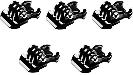 Lot de 5 fixations à boucle pour GoPro Hero 4 5 6 7 8 9 10 11 Noir Argent Session, AKASO/Campark/YI et autres caméras
