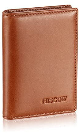 Visitenkartenetui aus Leder für Damen und Herren, italienisches Kalbsleder, Small, Vintage