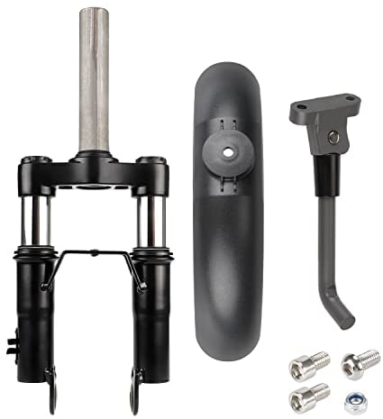 Flycoo2 Kit de Suspension Avant + Garde-Boue Avant + Support de Pied pour Scooter électrique Mi 3 pour Xiaomi M365 / 1S / Essential Lite/Pro/Pro 2 Pièces d'absorption des Chocs