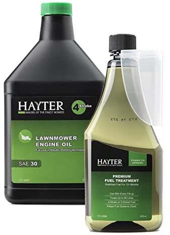 Hayter Lawnmower Oil 532ml + Fuel Treatment 355ml