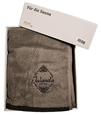 jalanda Saunatuch | 1 Stück | 550 g/m² | 80x200 cm (Anthrazit) | Oeko-Tex 100 Zertifiziert