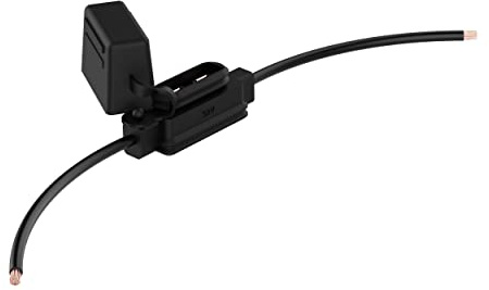 AUPROTEC Sicherungshalter normOTO für ATO Sicherungen, schwarz | 1,5 mm² Kabel, Spritzwassergeschützt IP56, elastischer Deckel, Flachstecksicherungen bis 20A