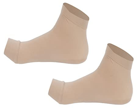 Kompressions Knöchelbandage mit Silikon Gel Polster, Kompressionssocken lindern Fersensporn schienbeinschoner mit knöchelschutz zur Schmerzlinderung bei Plantarfasziitis, Achilles, reduziert Fußschwe